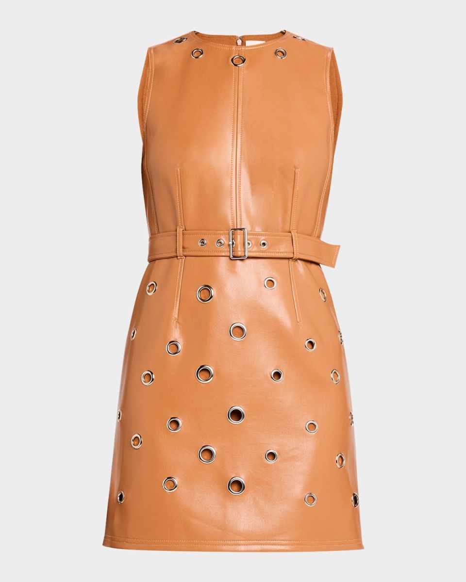 Harriet Vegan Leather Mini Dress